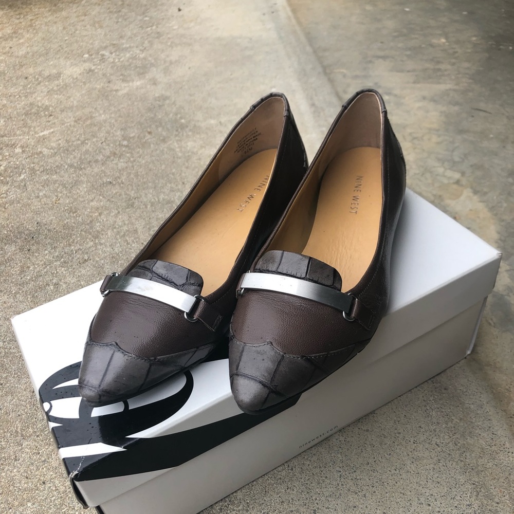 Nine West Sparks Fly leather flats